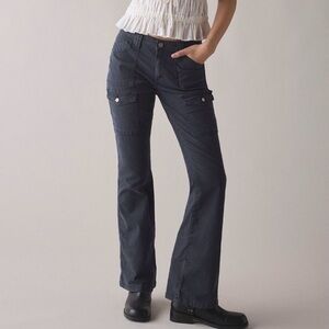 🟤NWT BDG Brigid Canvas Low-Rise Bootcut Utility Pants in Black